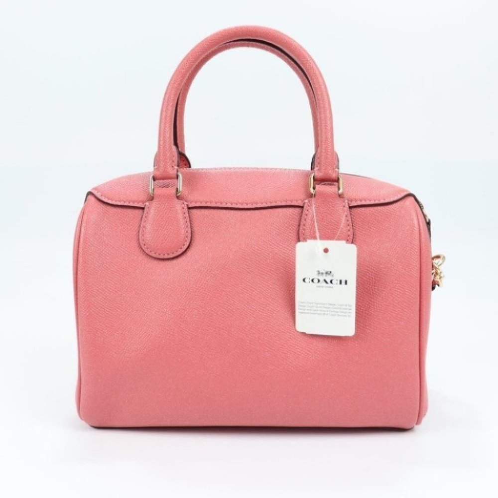 Mini Bennett Peony Glitter Satchel Bag F31377 - Picture 2 of 16